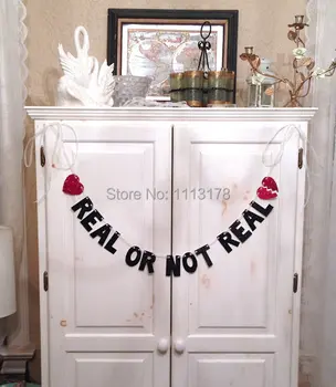 

Free shipping Real Or Not Real --Hunger Games Glitter Banner / Photo Prop garland