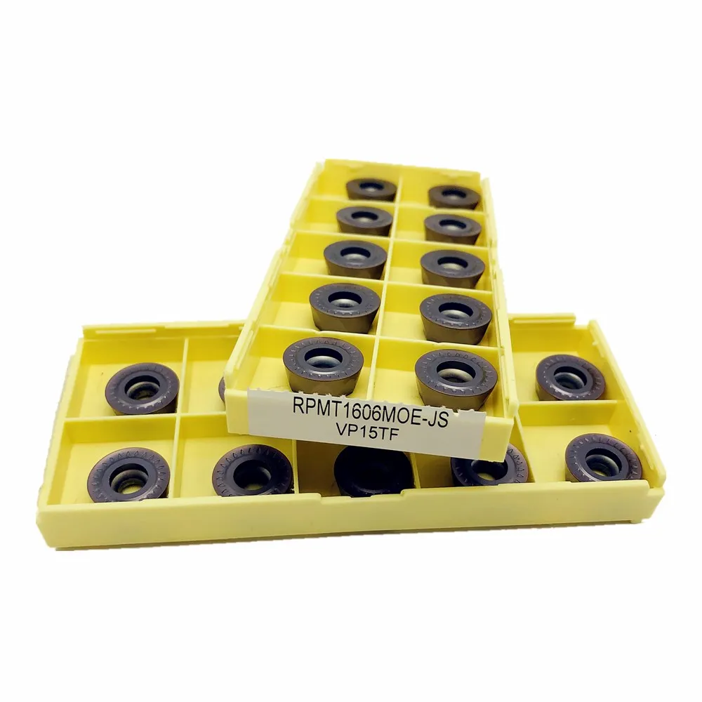 

Carbide insert RPMT1606MOE JS VP15TF metal turning tool CNC machine tools milling tool RPMT1606 lathe tool milling cutter