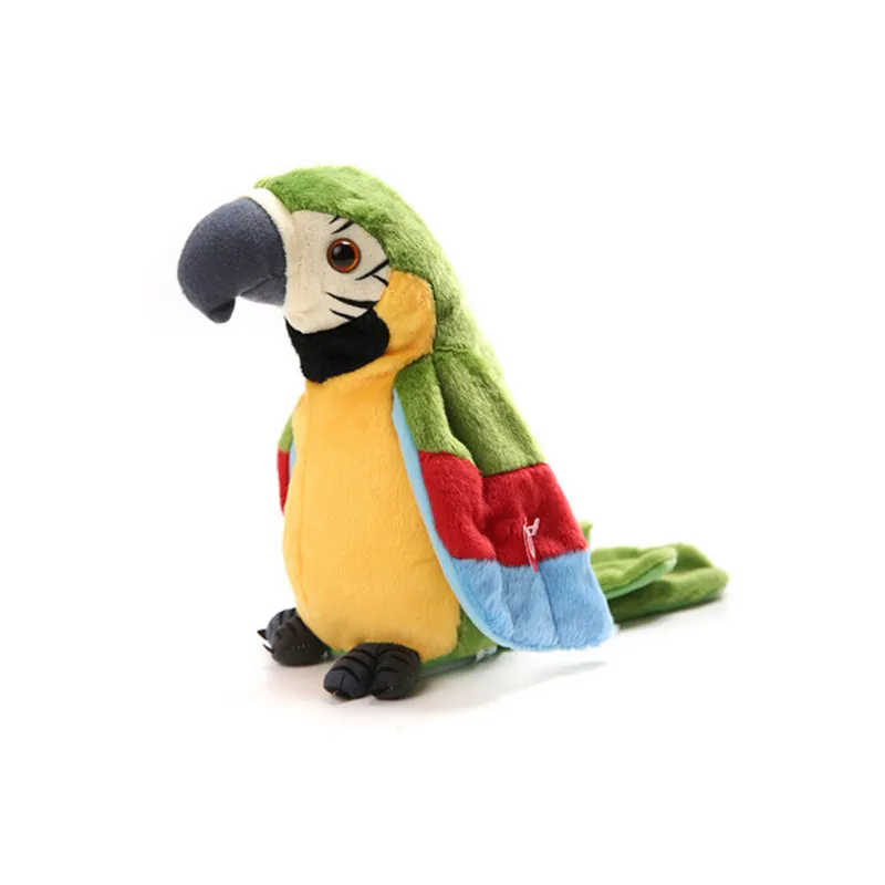 Детский Электрический попугай плюшевые игрушки, плюшевая игрушка калькулятор звукозаписи игрушки - Цвет: A3