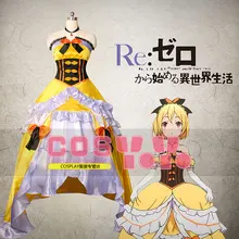 Re Zero kara Hajimeru Isekai Seikatsu Felt Long Dress Cosplay Costume Custom Made Free Shipping