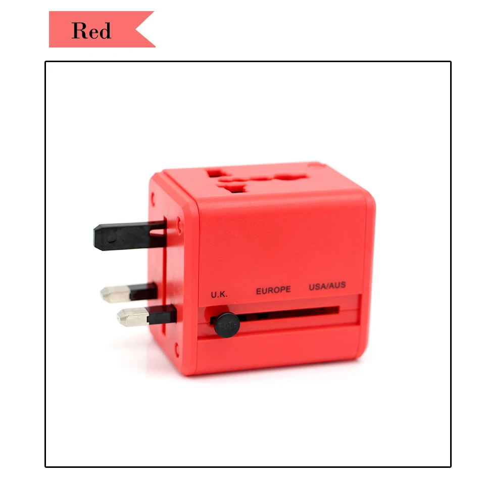 Pretty Electronic Universal Travel Adapter  Electric Plugs Sockets Converter USAUUKEUCN Dual USB Charging Electrical Power  (9)