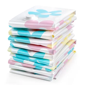 

Boxi Vacuum Bags For Clothes Quilt Storage Bag Foldable Transparent Printing Household Travel Compressed Wardrobe Organizer