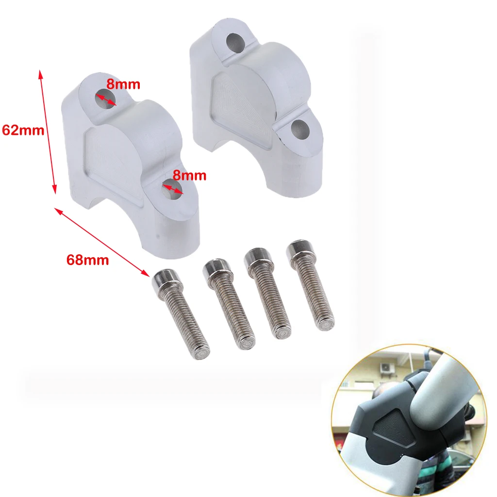 Сплав руль мотоцикла Riser кронштейн комплект движется бар вверх для BMW R1200GS LC S1000XR 2013- руль мотоцикла Riser