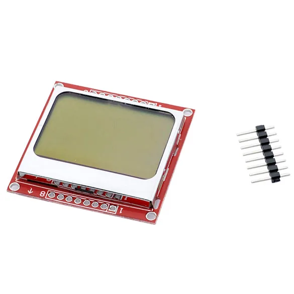 Умный электронный ЖК модуль адаптер для монитора с белой подсветкой PCB 84*48 84x84 Nokia