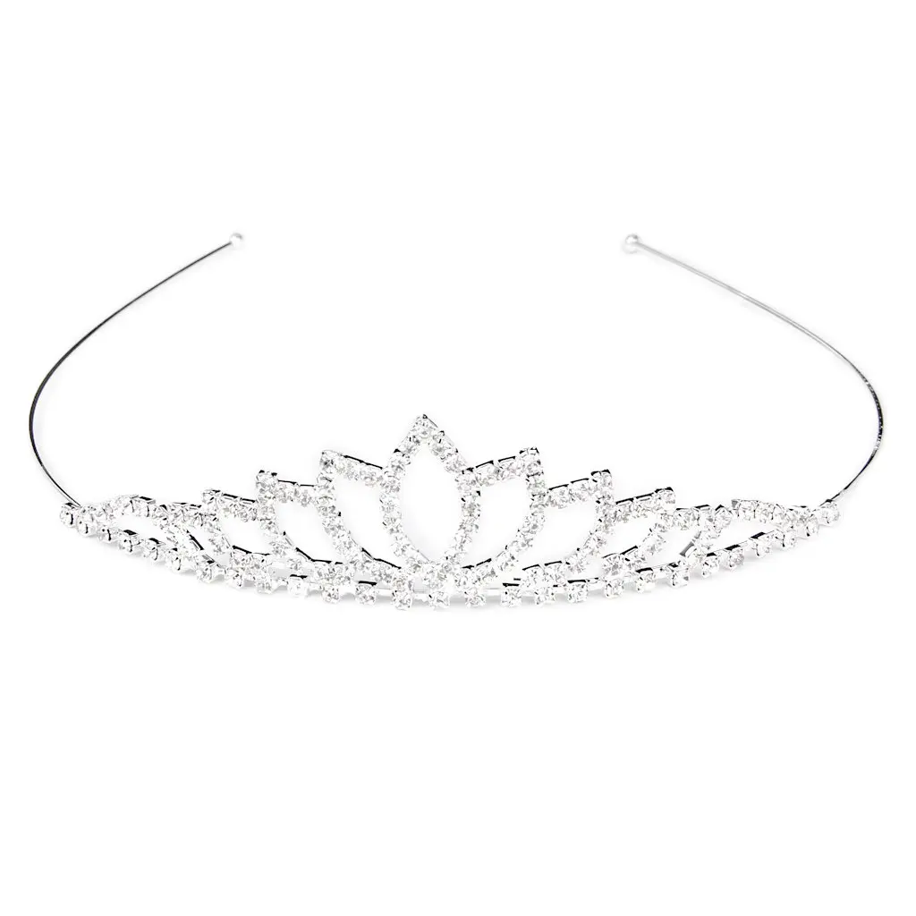 Свадебные Для женщин Девушка горный хрусталь повязка на голову корона принцессы ювелирные изделия