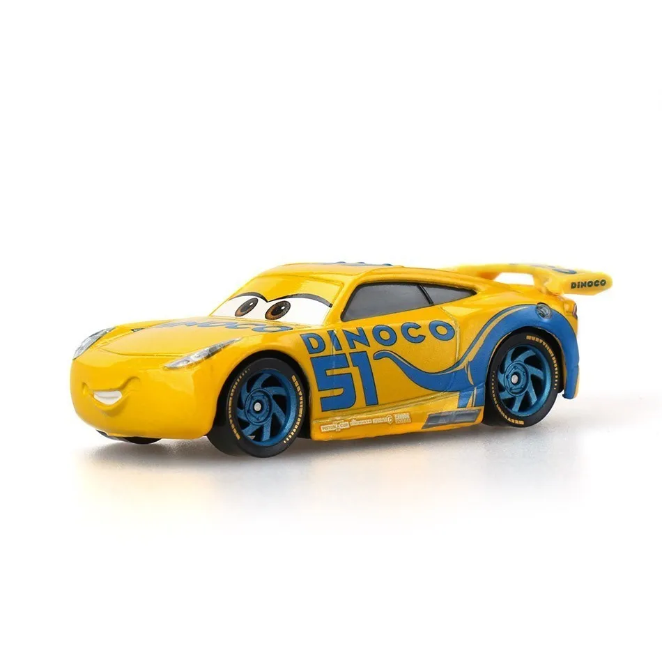 Машинки Disney тачки 3 Pixar Mcqueen storm 1:55 литой металлический сплав желтая игрушечная