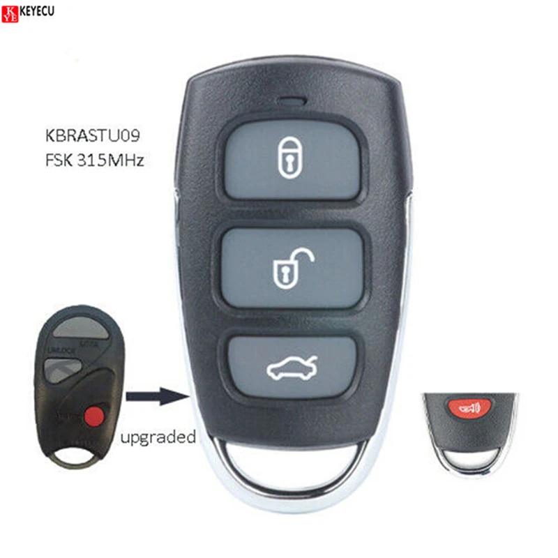 

Keyecu New Upgraded Remote Key 315MHZ FSK fob for 1999 2000 Nissan Pathfinder Infiniti QX4 - FCC:KBRASTU09