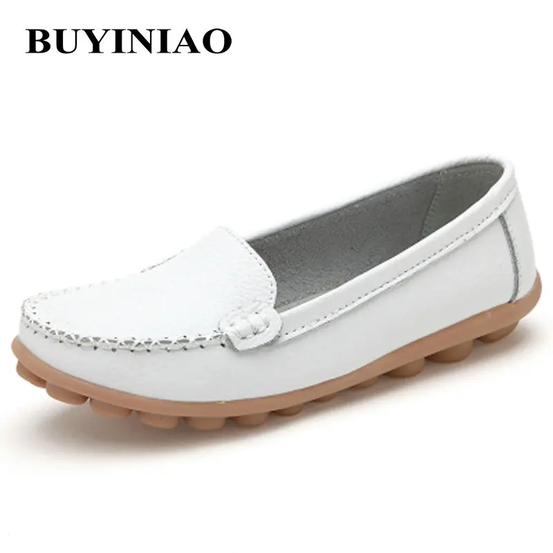 

Big size 35-41 2019 spring women flats shoes women genuine leather flats ladies shoes female cutout slip on ballet flat loafers