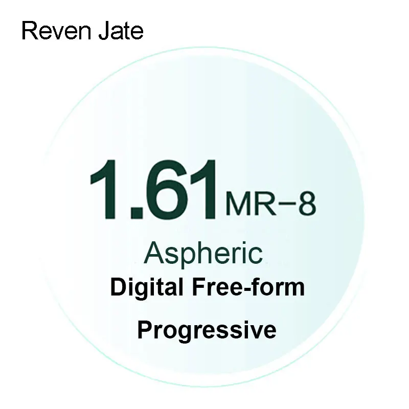 Reven Jate MR-8 цифровой свободной формы прогрессивный рецепт тонированные линзы Асферические оптические линзы UV400 твердые и градиентные тонированные