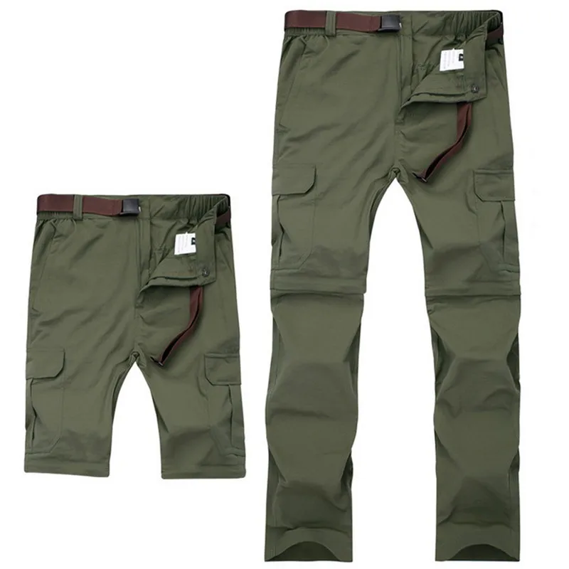 Летние быстросохнущие брюки карго, мужские военные съемные дышащие мужские брюки размера плюс 7XL, съемные водонепроницаемые тактические брюки