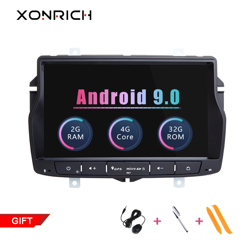 Xonrich Android 9 0 2G Автомобильный GPS для Lada Vesta Радио Стерео навигация Аудио мультимедиа
