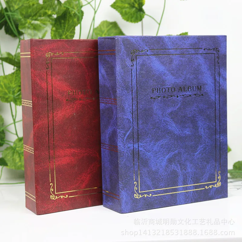 

7-inch/6 inch 100 photos retro album gilded photo albums can be released for direct sales by plastic photo manufacturers