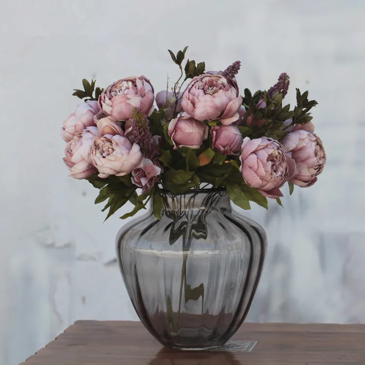 Vintage Soie Fleur Européenne 1 Bouquet Fleurs Artificielles