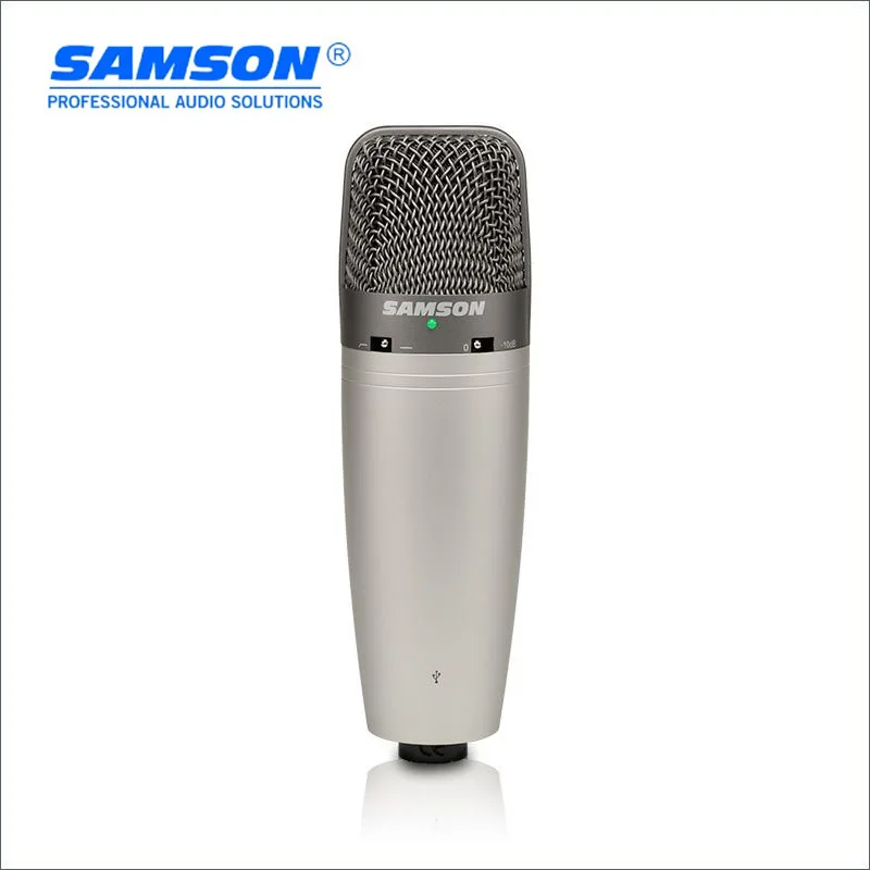 

Karaoke Microphone Samson c03u Multi-Pattern USB Studio Condenser Microphone Large diaphragm recording microphone has USB cable