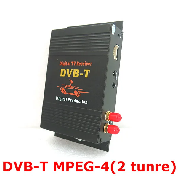 140-200 км/ч DVB-T автомобильный MPEG-4 HD Два чипа тюнер две антенны DVB T цифровой автомобильный тв тюнер приемник