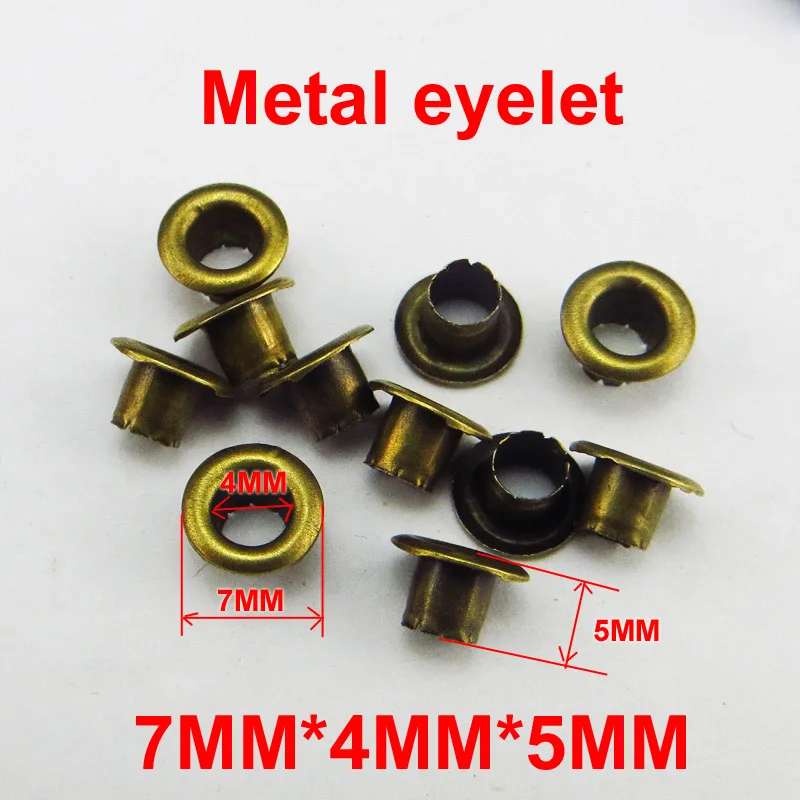

300PCS 7*4*5MM METAL Bronze tone EYELET decoration button sewing clothes accessory buttons bag SHOES eyelets ME-069