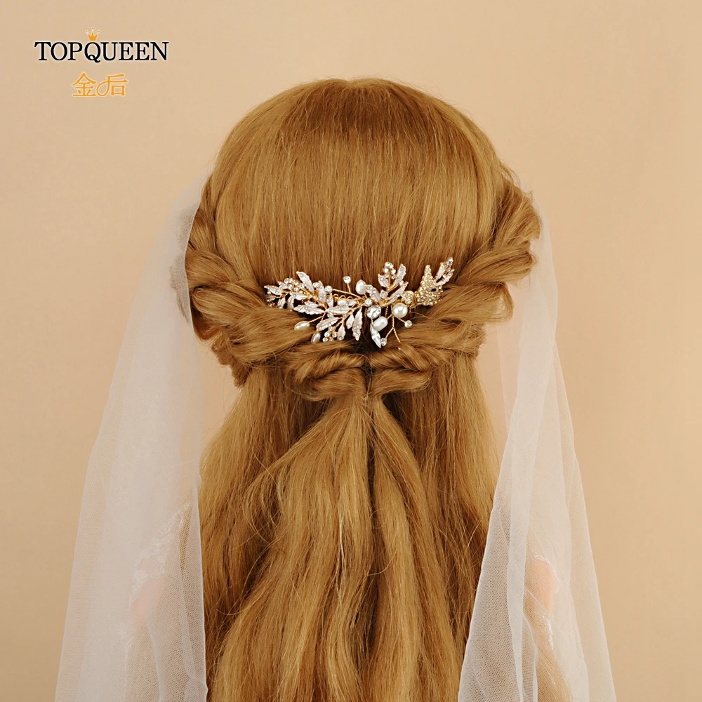 TOPQUEEN, много стилей, украшение для волос, свадебная расческа, свадебные аксессуары для волос, расческа для волос, аксессуары для волос, повязки на голову
