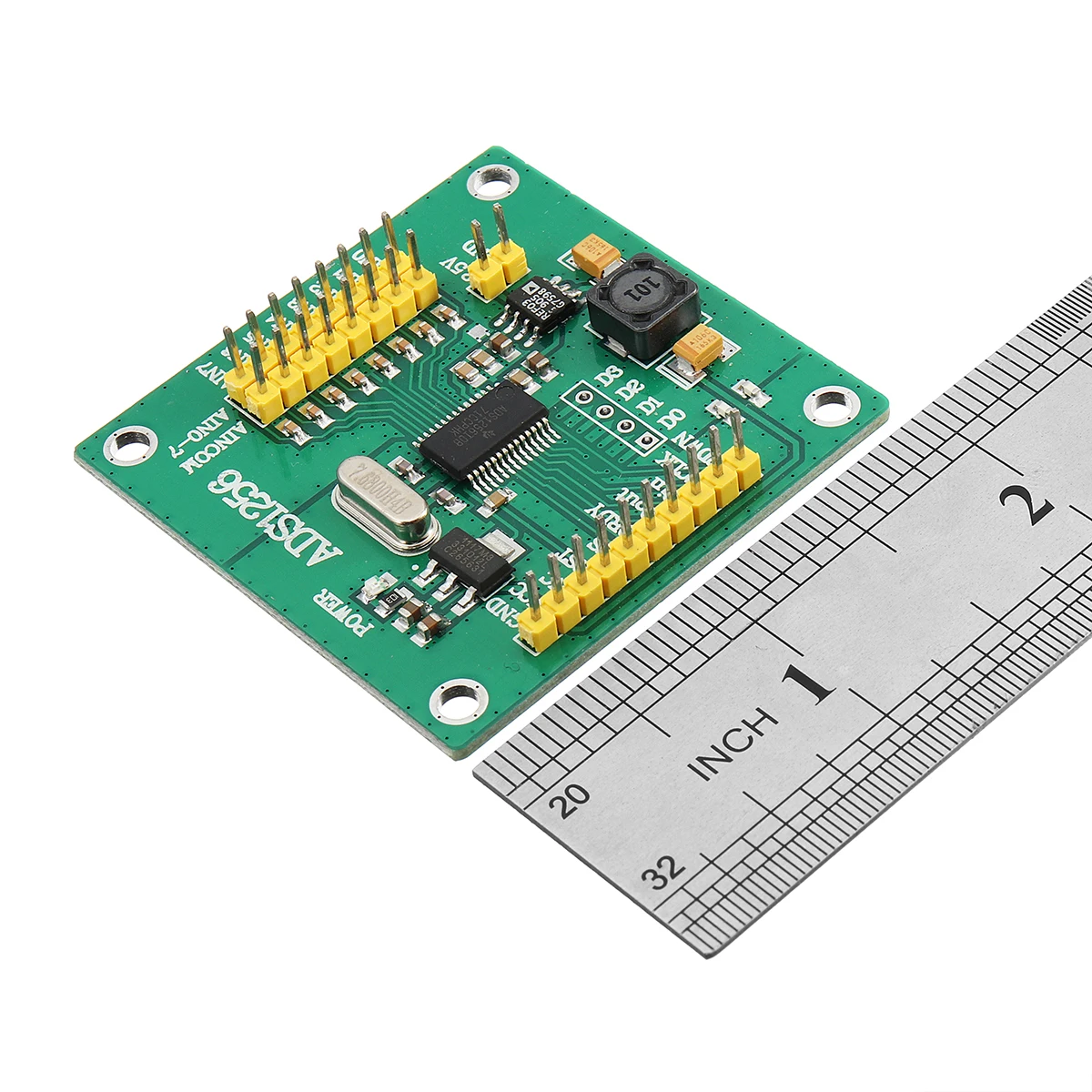 Новинка 1 шт. ADS1256 модуль 24 бит 8-канальный АЦП AD Модуль высокой точности АЦП сбора данных карты