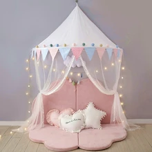 Скандинавская детская игровая палатка принцесса игровой домик замок Типи Enfant Крытый открытый детский балдахин для детской кроватки кровать палатка Детская комната Декор