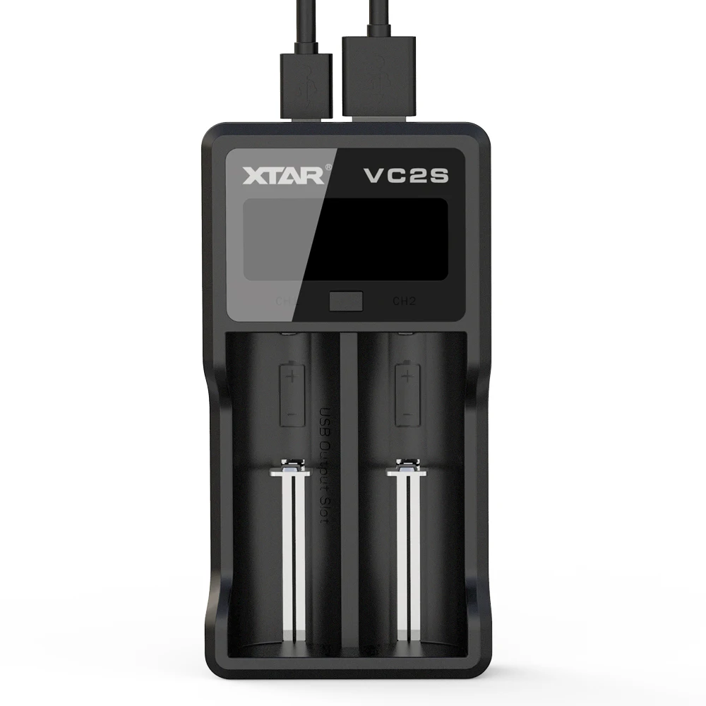 XTAR VC2 S VC2S красочный VA ЖК-экран относится к 10440/14500/14650/16340/22650/17500/26650/18350/18490/18500/18650/20700/21700