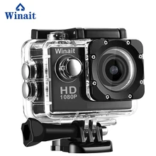 Winait Full HD 1080 P спортивная водоотталкивающая Камера GoPro видео Регистраторы возможностью погружения на глубину до 30 м подводный 2," ЖК-дисплей Дисплей мини спортивный DVR TF карты памяти максимум до 32 Гб