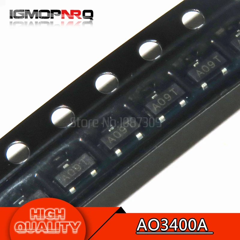 

50pcs AO3400 AO3400A SOT23-3 MOSFET MOSFT 5.0A 29mOhm 30V 2.5V drv capable new original