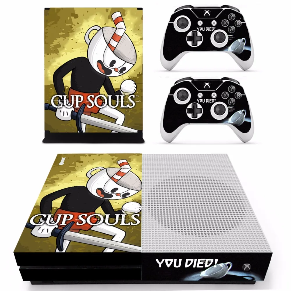 Jogo Cuphead Pele Adesivo Decalque Para Microsoft Xbox Um S Console E 2  Controladores Para Xbox Um S Skins Adesivos De Vinil - Adesivos - AliExpress