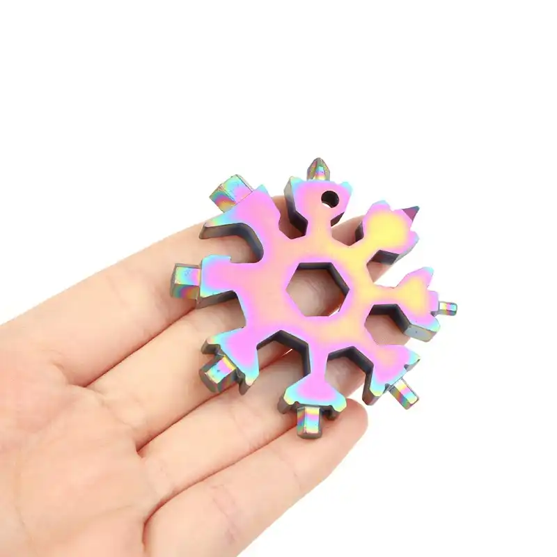 EDC Tool 18-in-1 Multitool Card Combination And Portable Snowflake EDC Tool CBL EDC Tool 18-in-1 Multitool Card Combination And Portable Snowflake EDC Tool CBL