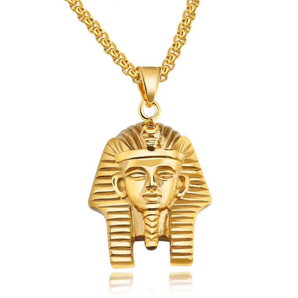 Tutankhamun фигурка кулон ожерелье Винтаж Египет Фараон Ожерелье Портрет антикварные