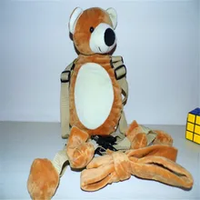 Коричневая собака приятель Голдбаг животных 2 в 1 ремни плюшевая игрушка-Рюкзак Детские Жгут детская школьная сумка