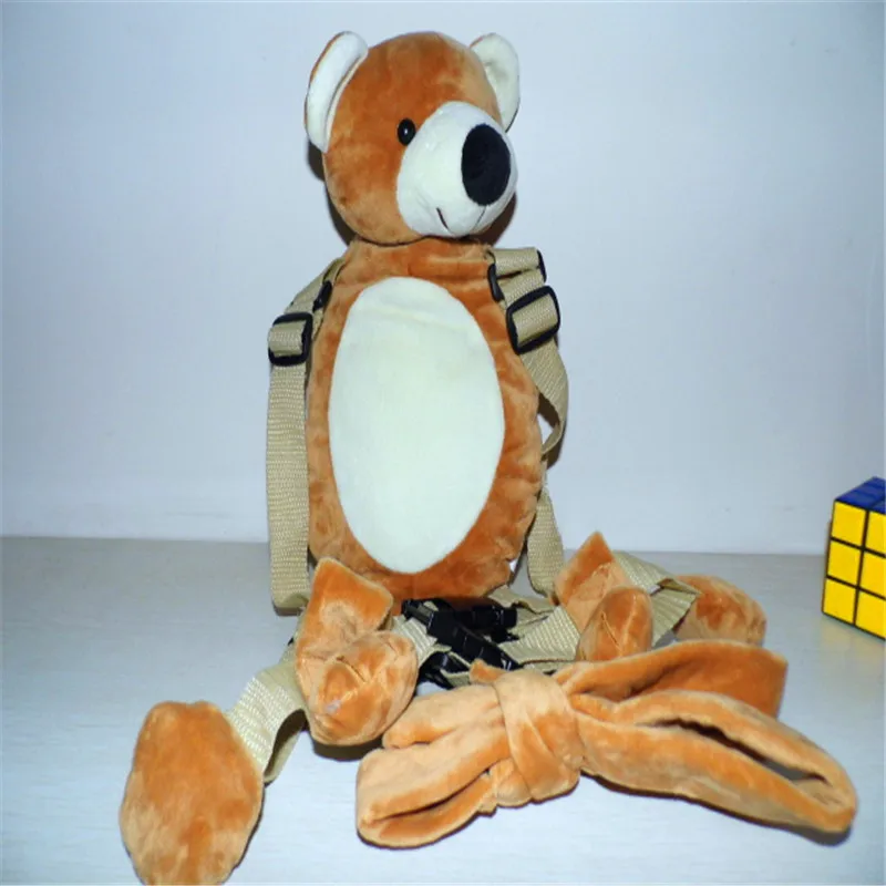 

Brown Dog Harness buddy Goldbug Animal 2 in 1 Harnesses Plush Toy Backpack Baby Harness Children Bag