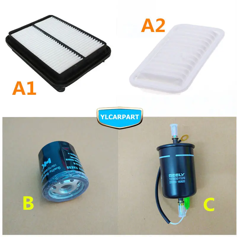 

For Geely,CK,CK2,CK3,Car air/conditioning/fuel/lubricating oil filter kit