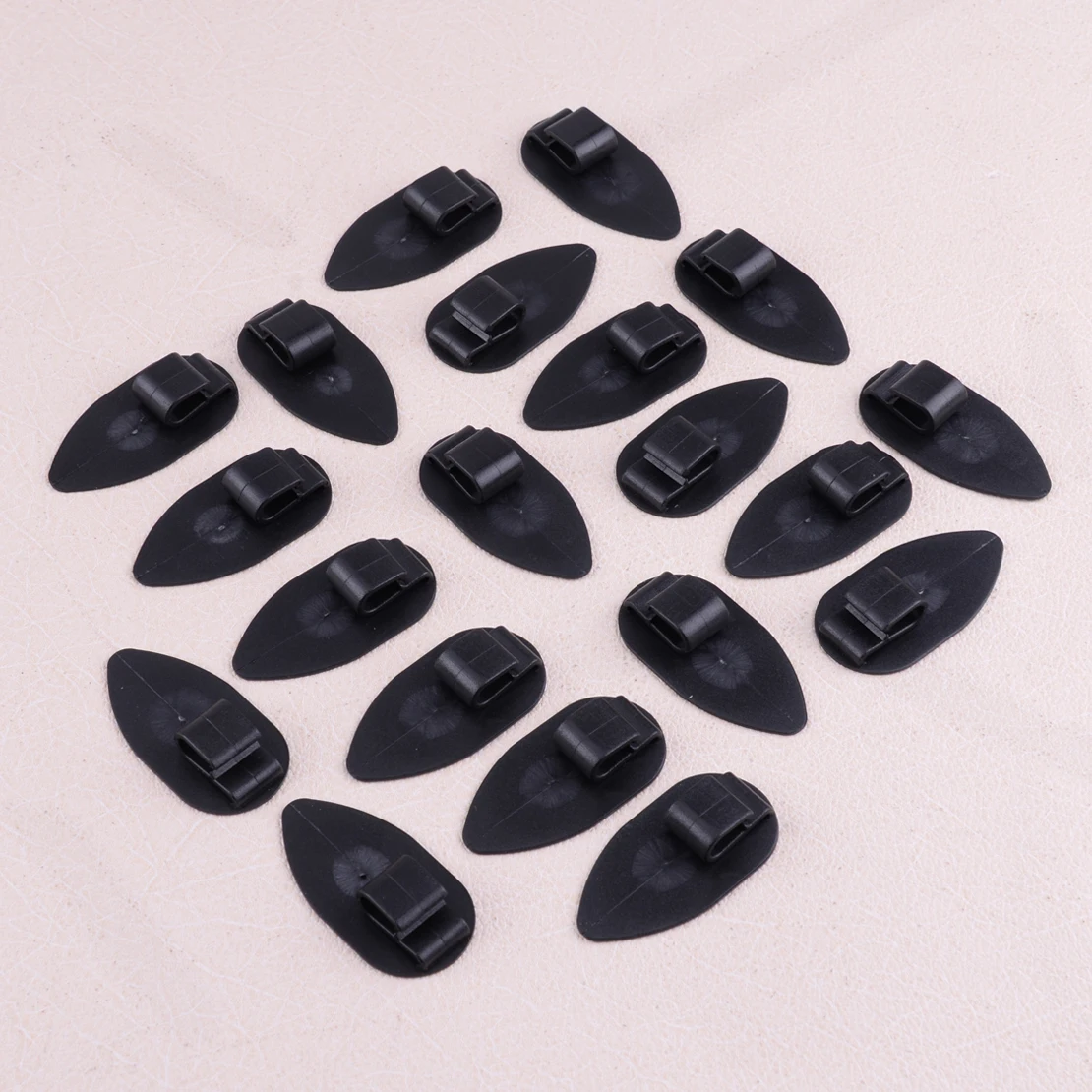 

High Quality Universal 20pcs Black Plastic Floor Trunk Carpet Liner Mat Retainer Clip Sliding Mount Car Interior Accesseories
