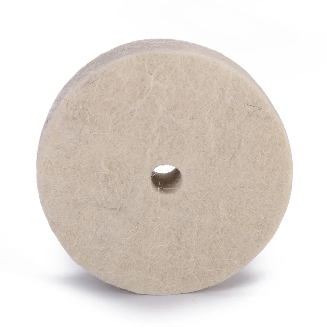 Mayitr 3 inch 80mm Drill Grinding Wheel Buffing Wheel Felt Wool Polishing Pad Abrasive Disc For Bench Grinder Rotary Tool