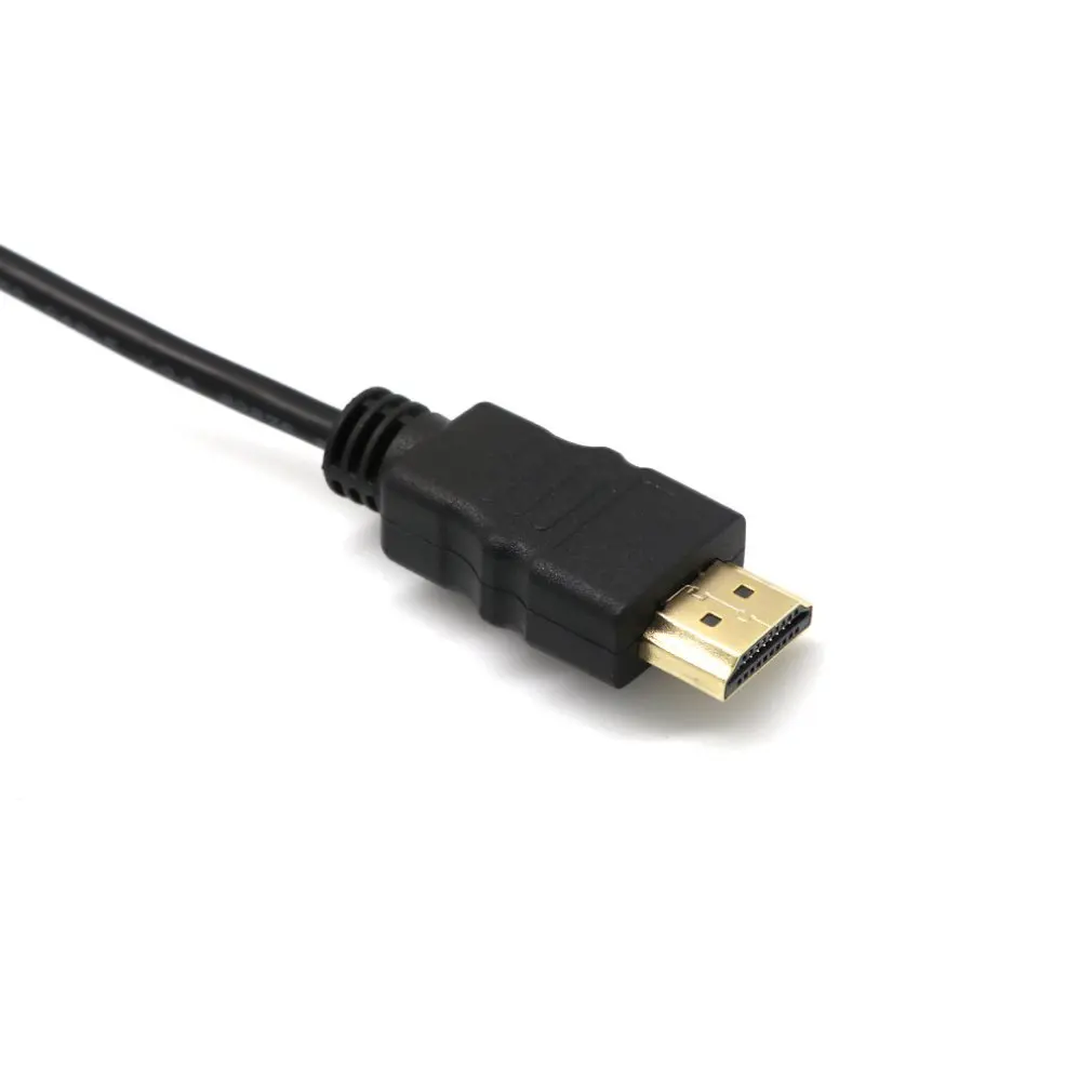 Durable Use Gold Plated HDMI To VGA Converter Cable With Audio Output For PC Laptop Tablet High Resolution Adapter