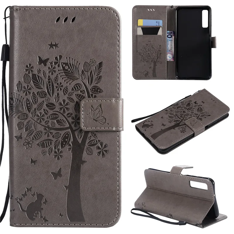 Flip Leather Case For Samsung Galaxy A7 2018 A750 Phone Case For Samsung A7 2018 Pattern Luxury Wallet Cover Stand Phone Cases (10)