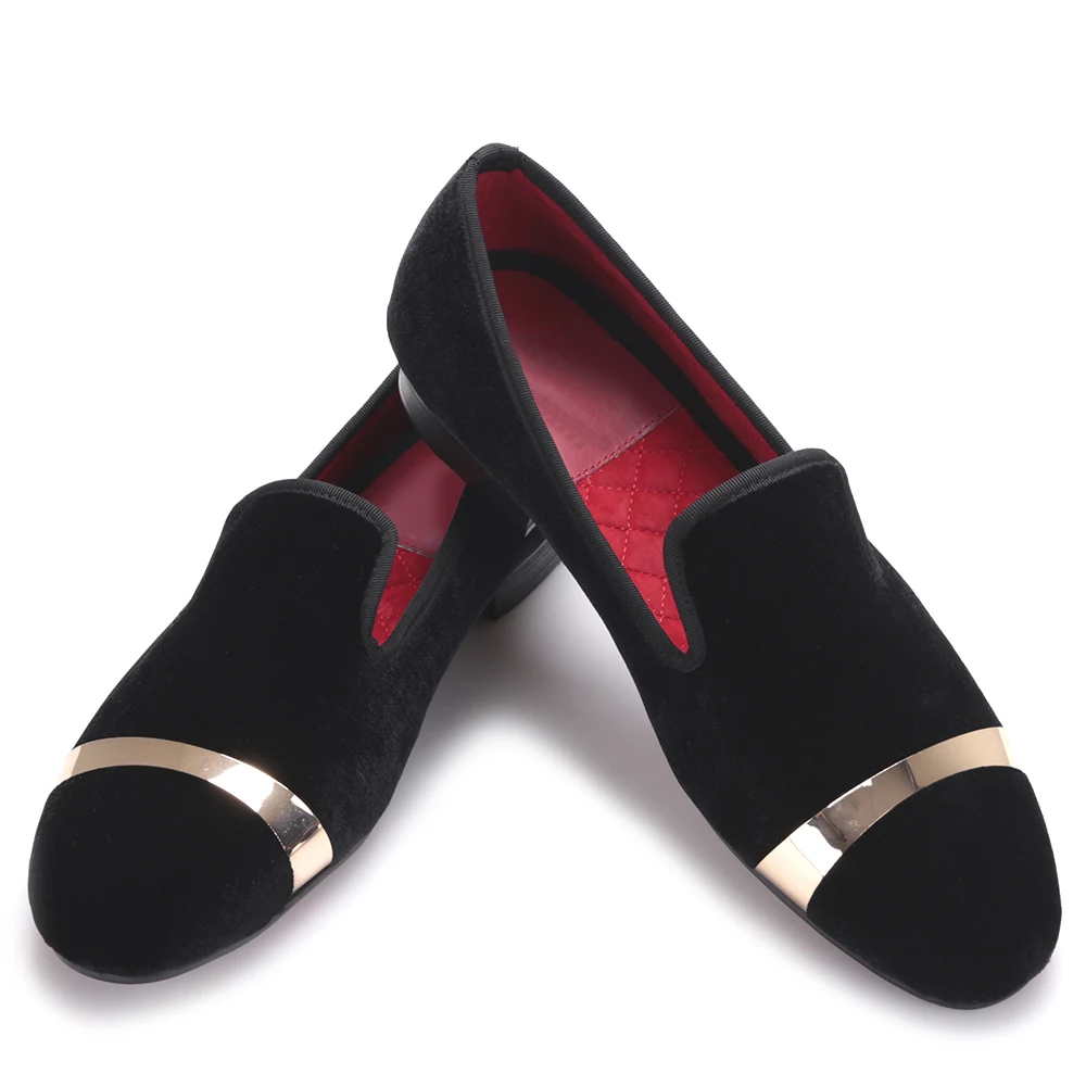 

New Four color Style Velvet Men Shoes with Copper Buckle Loafers Smoking Slipper Men Flats Size US 5-17 Free Shipping