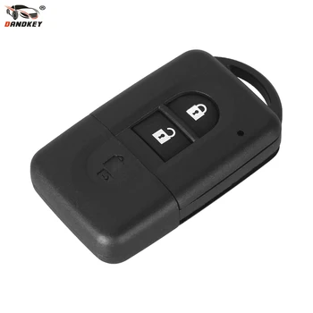 

DANDKEY 2 Buttons Remote Car key Shell Cover For Nissan Micra Xtrail Qashqai Juke Duke Uncut Blade Key Fob Case Replacement