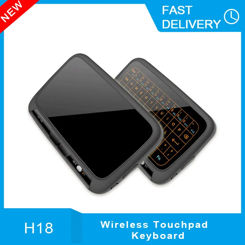 

Wireless Keyboard Mini H18+ 2.4GHz Full Touchpad Backlight Keyboard with Large Touch Pad Remote Control for Smart TV Android TV