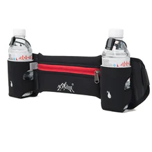 Aonijie profesional corriendo bolso de la cintura botella de agua bolsillos cinturón viajes deportes al aire libre ciclismo escalada cuerpo cintura zip wallet