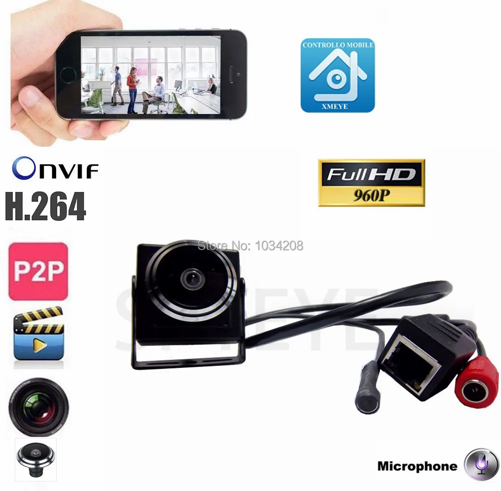 Surveillance Audio Video Camera Mini 960P IP Network Wide Angle Cctv Camera P2P Onvif Plug and Play With 1.78mm Fisheye Lens Surveillance Audio Video Camera Mini 960P IP Network Wide Angle Cctv Camera P2P Onvif Plug and Play With 1.78mm Fisheye Lens