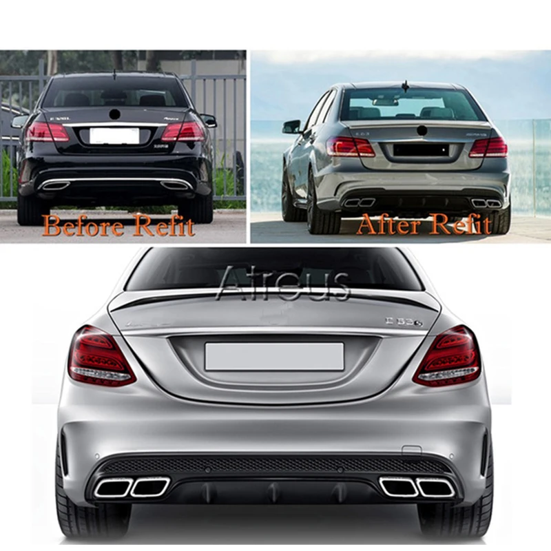 ZD 2 шт. для Mercedes BENZ W205 C63 2012 2013 2014 AMG хром 2015 Нержавеющая Сталь автомобильный