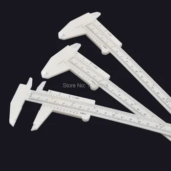 

10Pcs Plastic 150MM Waterproof Vernier Caliper Permanent Makeup inch Experimental Measuring Tool Eyebrow Ruler
