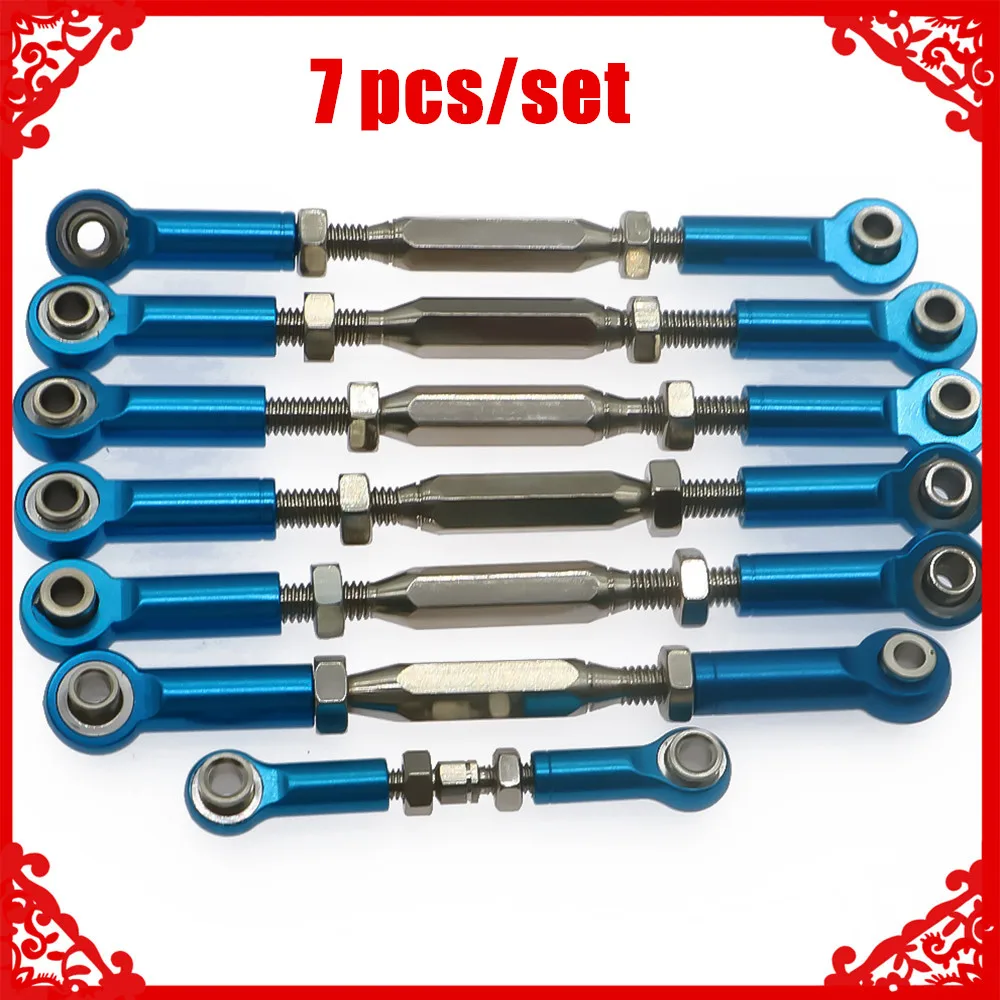 

Alloy+steel full set of tie rods turnbuckles for rc hobby model car 1/10 Traxxas Slash 2WD short course upgrade parts