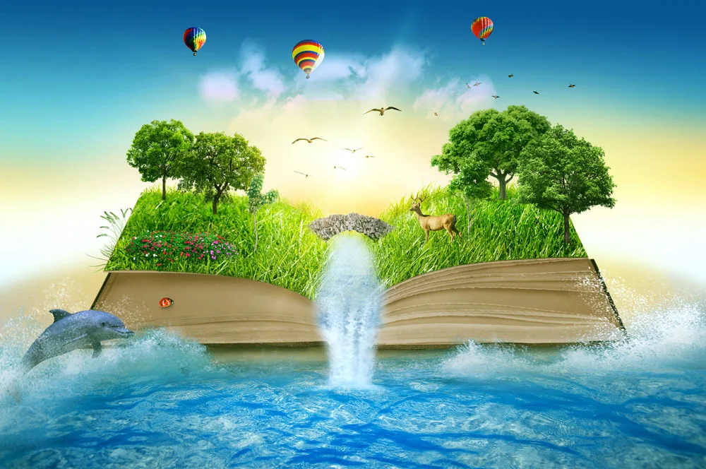 Aliexpress.com : Buy 7x5ft Vinyl Custom Waterfall Theme