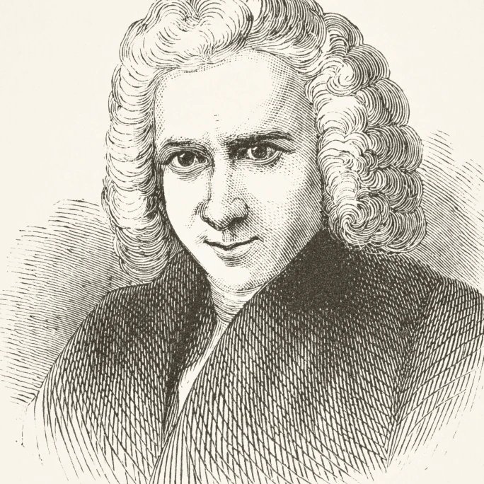 Laurence Sterne 1713 - 1768 English Author From The National And Domestic History Of England By William Aubrey Publish 1