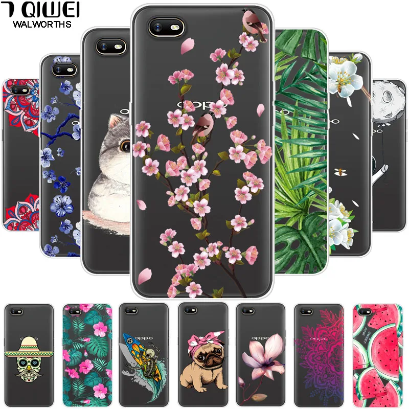 

H OPPOA1K Cover For OPPO A1K Case Silicone Soft Back Cover For OPPO A1K CPH1923 Phone Case A 1K Case TPU 6.1 Transparent A1 K