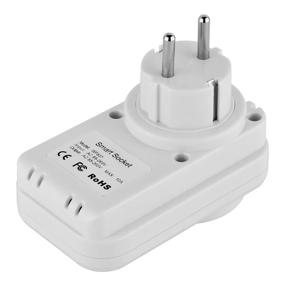 bilder für Vstarcam WF831 Eu-stecker Smart WiFi Steckdose Stecker Intelligente Home Control Mit Telefon APP Fernbedienung-Weiß bilder für Vstarcam WF831 Eu-stecker Smart WiFi Steckdose Stecker Intelligente Home Control Mit Telefon APP Fernbedienung-Weiß