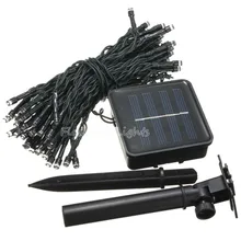 Водонепроницаемый светодиодный светильник на солнечной батарее 4,8 м/12 м/22 м декоративные лампочки на солнечной энергии наружный сад Свадебные украшения Рождественский праздничный свет