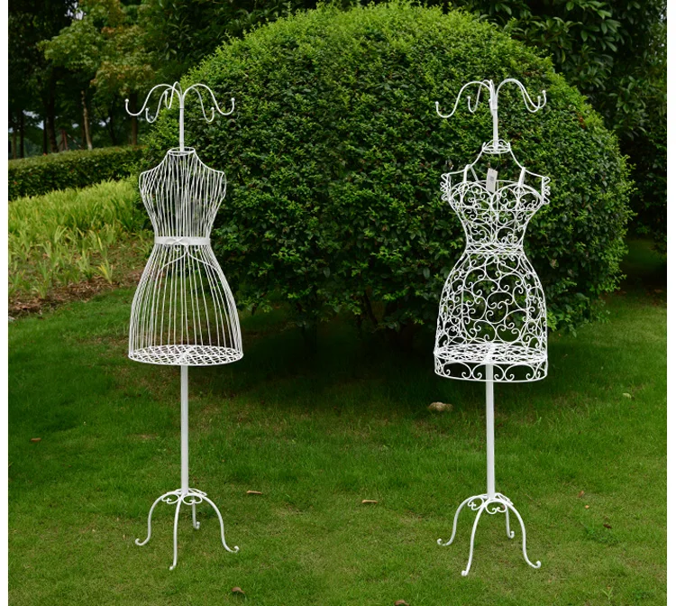 Европейская железная модель стойки Женская одежда для тела свадебное платье реквизит половинная Длина Женская подвесная вешалка окно дисплей